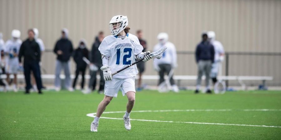 A 21-year-old has been charged in the death of AACC lacrosse player Nick Barton. Shown, Barton playing in a March 2022 game. To contact AACC Counseling Services, call 410-777-7111.