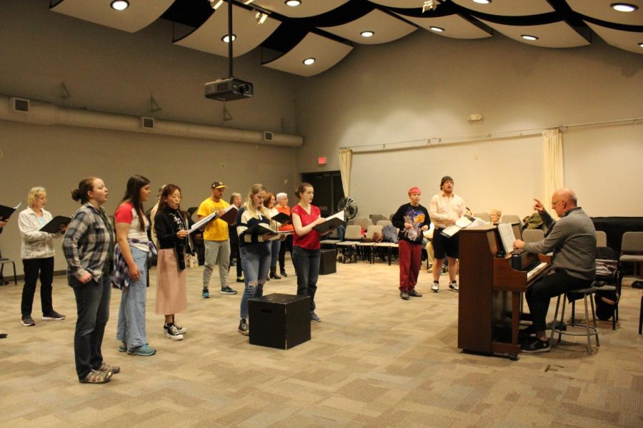 Opera AACC will perform Pirates of Penzance from May 19-21. Shown, an Opera AACC rehearsal.