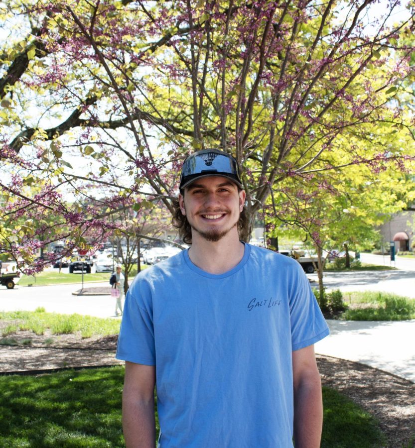 Some high school students say free tuiton is one of the reasons they take classes at AACC. Shown, dual-enrolled student JT Hartlove. 