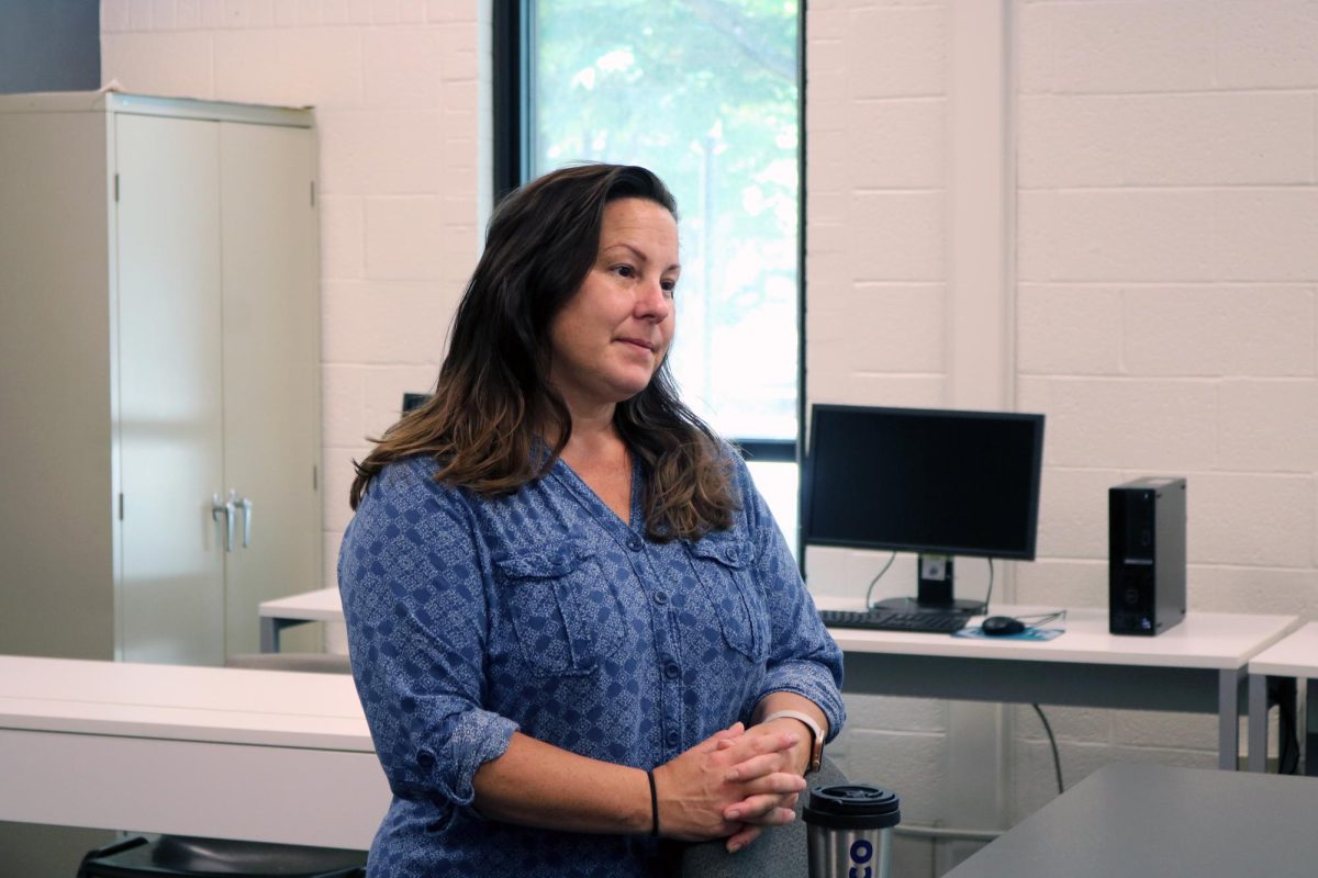 Communications professor Haley Draper is one of many faculty members who take courses at AACC. 
