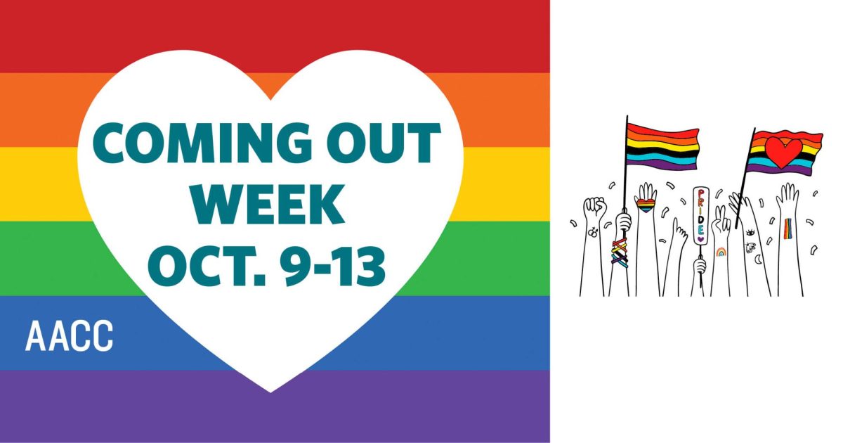 The college will celebrate Coming Out Week from Monday to Friday with multiple events. Image courtesy of AACC.