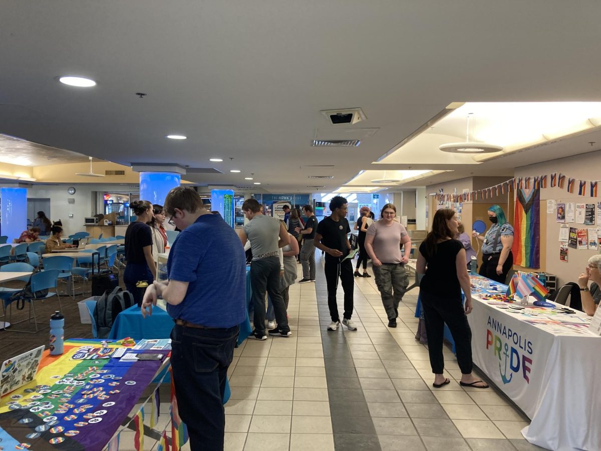 Students learned about local resources for LGBTQ people at an event in the Student Union dining hall on Tuesday.