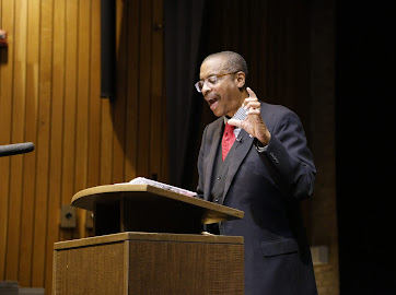 E. Ethelbert Miller spoke at a Writers Reading event on Tuesday.