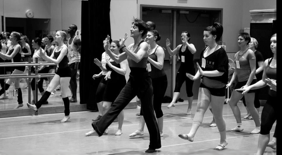 Long-time Dance Company Director Lynda Fitzgerald will come out of retirement this fall to produce a show alumni from AACCs dance program. Shown, Fitzgerald with an AACC dance class in 2018.