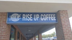 Rise Up Coffee Roasters will serve coffee and breakfast snacks on the first floor of CALT. The kiosk will become the fourth fresh-food shop on campus, joining the Hawk’s Nest, Subway and Chick-fil-A. Shown, the Rise Up store in Arnold.