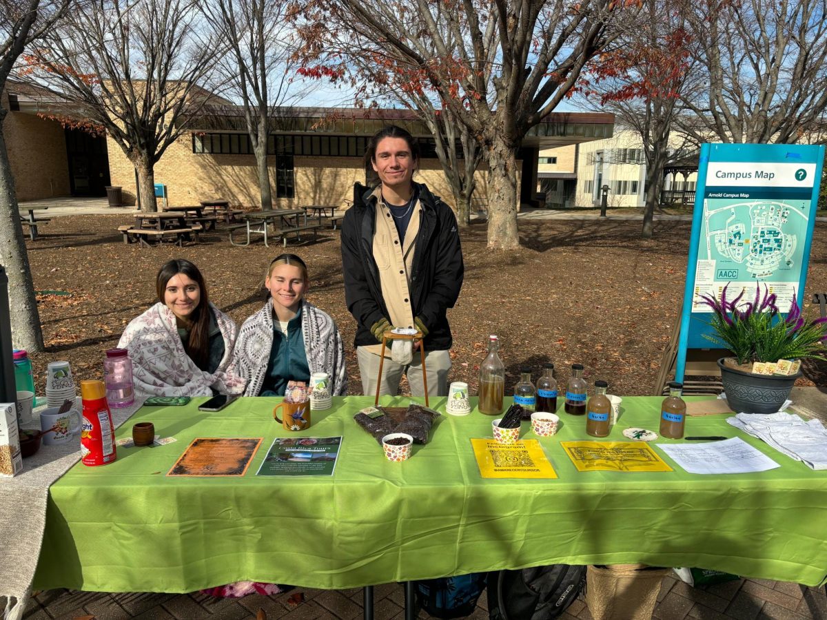 Lucas Panzer-Valdivia, a second-year business administration student sells tours of Costa Rica. 