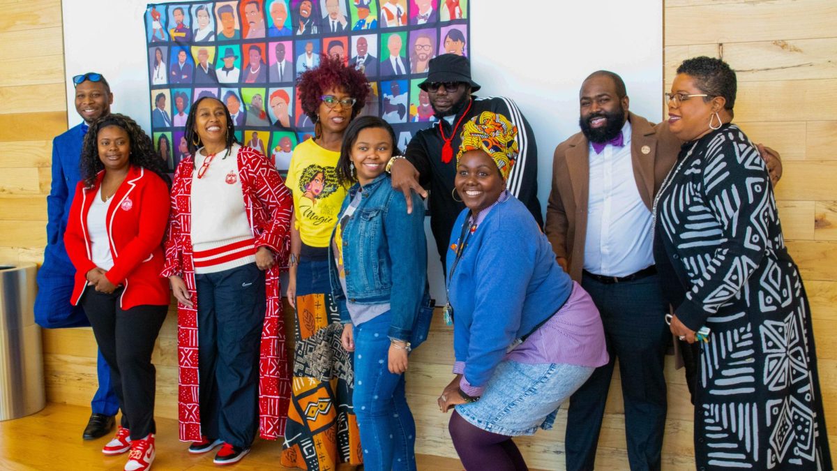 Students, faculty, staff and off-campus visitors celebrated the Black History Month Spirit Day Event.
