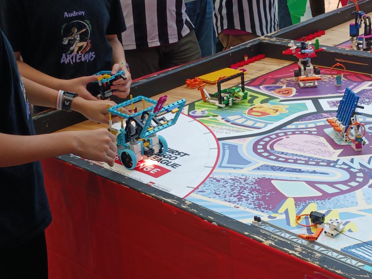 The FIRST LEGO League was held for the first time since the COVID pandemic at AACC's CALT Atrium.