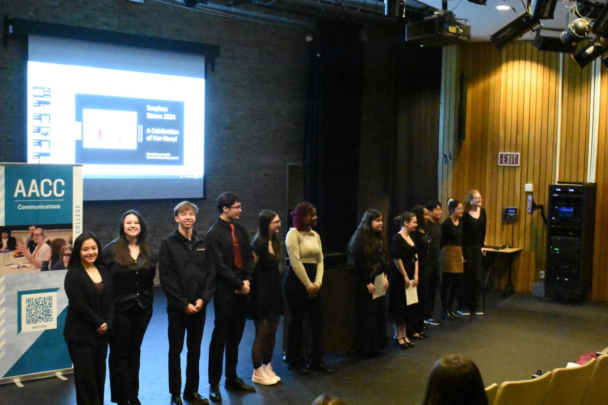 Students from many diverse backgrounds read stories about women at this event.