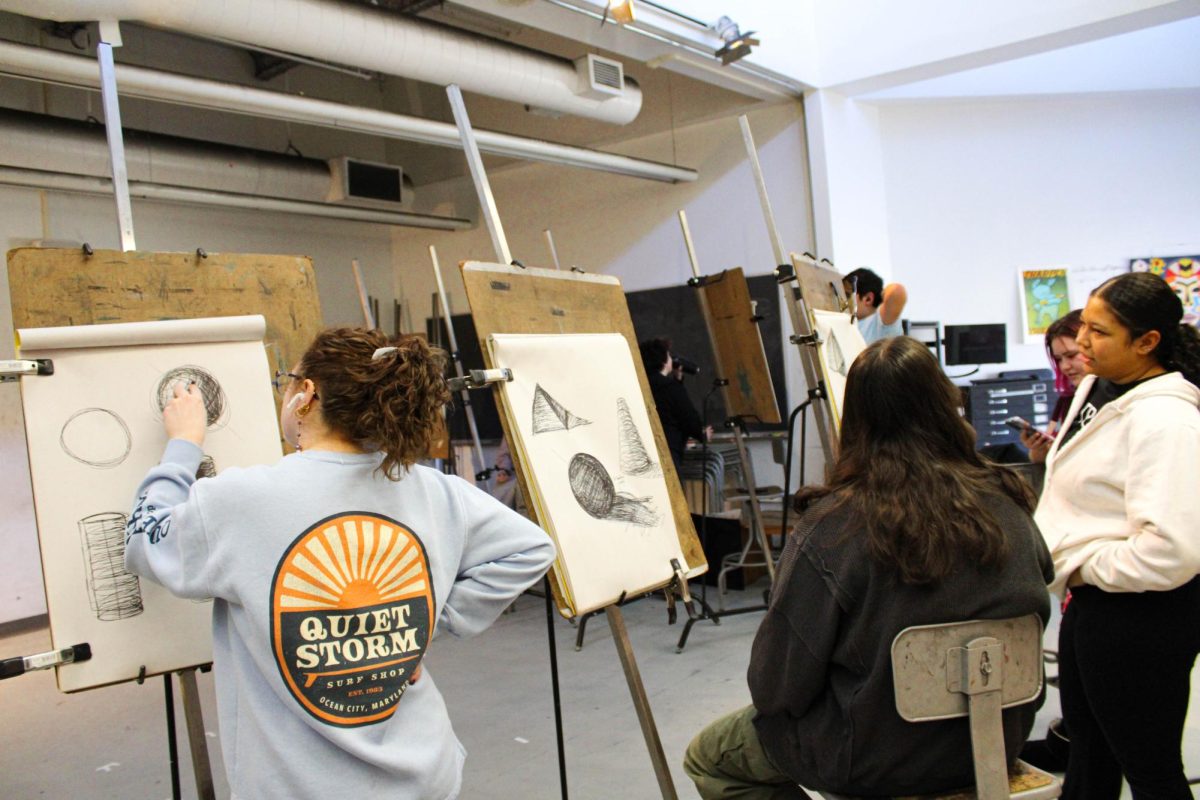 Enrollment in liberal arts classes, like this Drawing 1 class, has increased this semester.