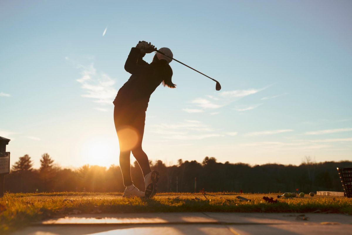 The Riverhawk golf team has two women players this semster.