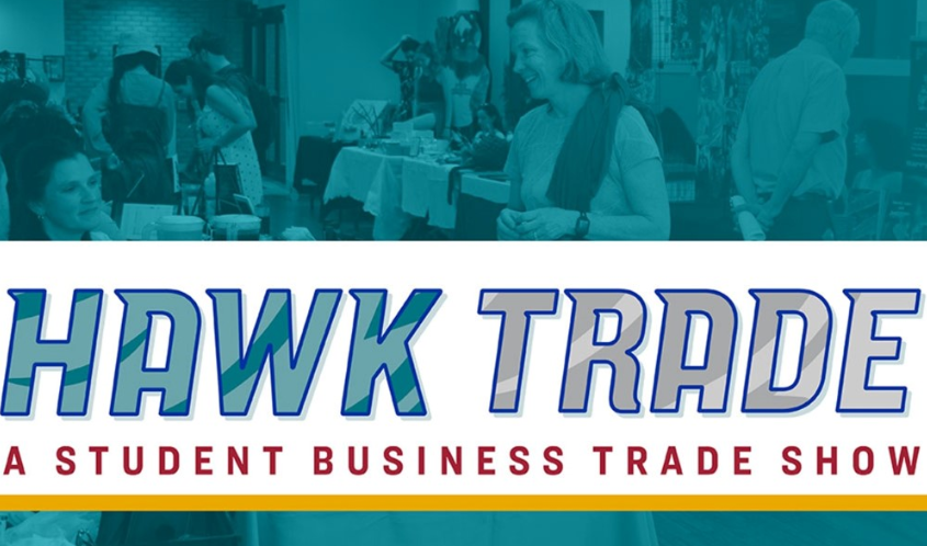 Students+became+vendors+at+this+years+HawkTrade+event.