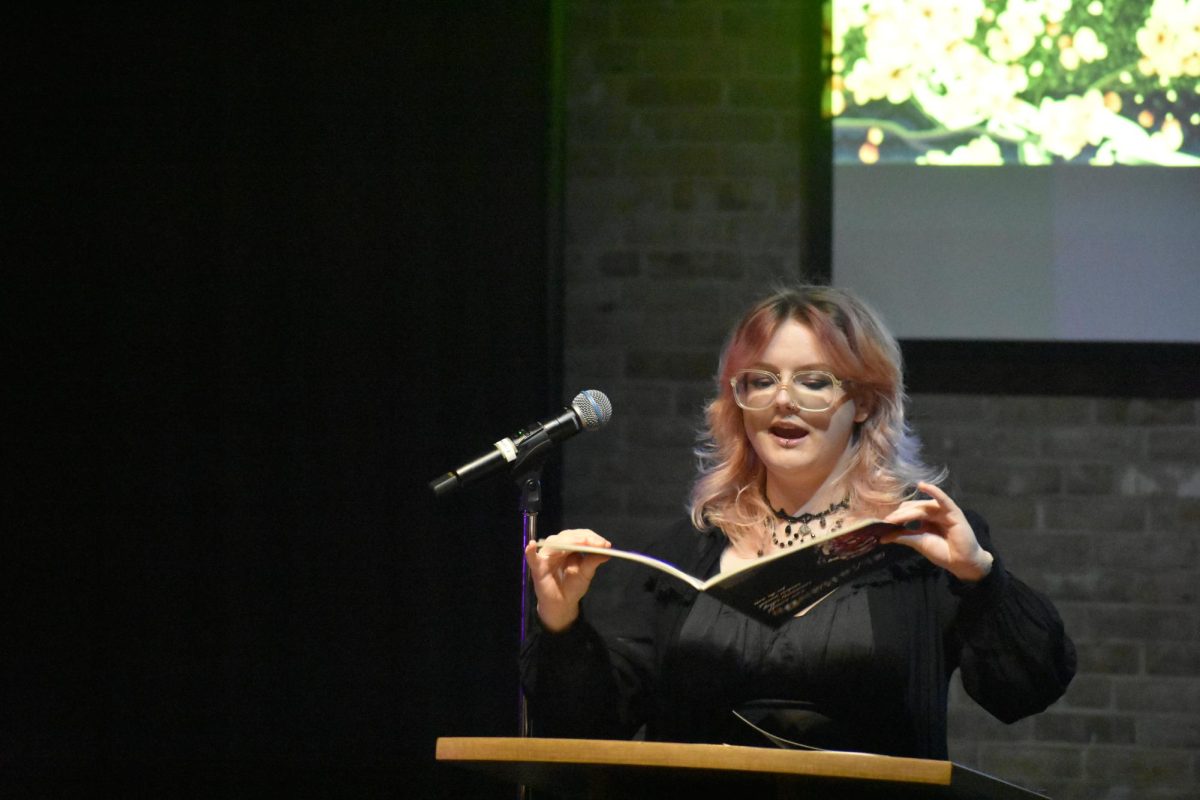 Amaranth celebrated its 50th edition with an event on Tuesday. Shown, editor-in-chief Zoë Sharp. 