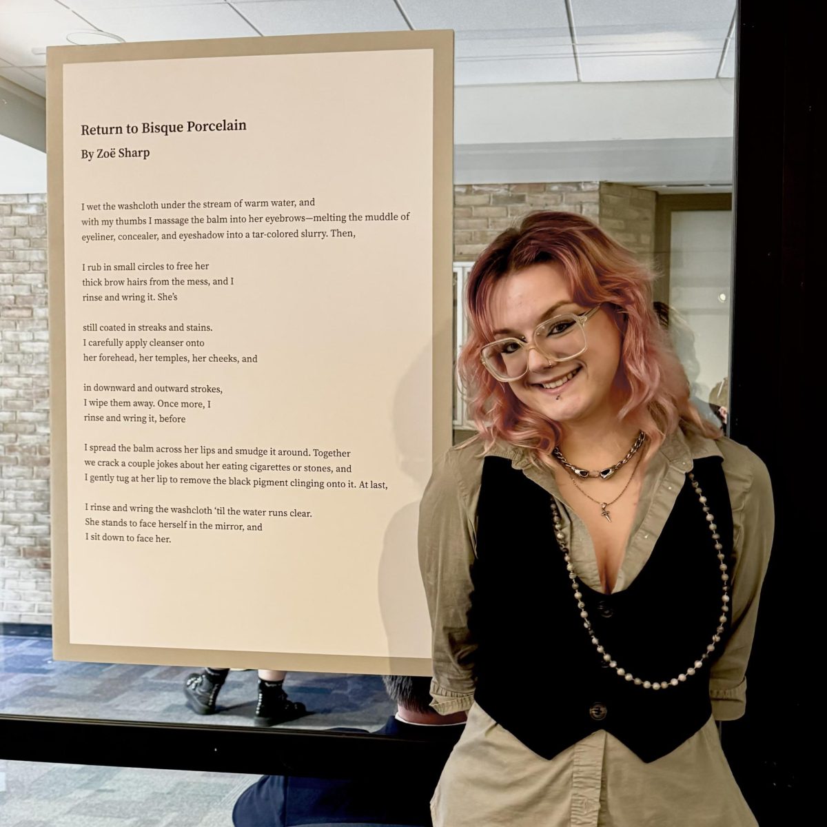 Graduating psychology and creative writing student Zoë Sharp will take a gap year to work in retail. Sharp is the editor-in-chief of Amaranth, AACC’s journal of the arts.