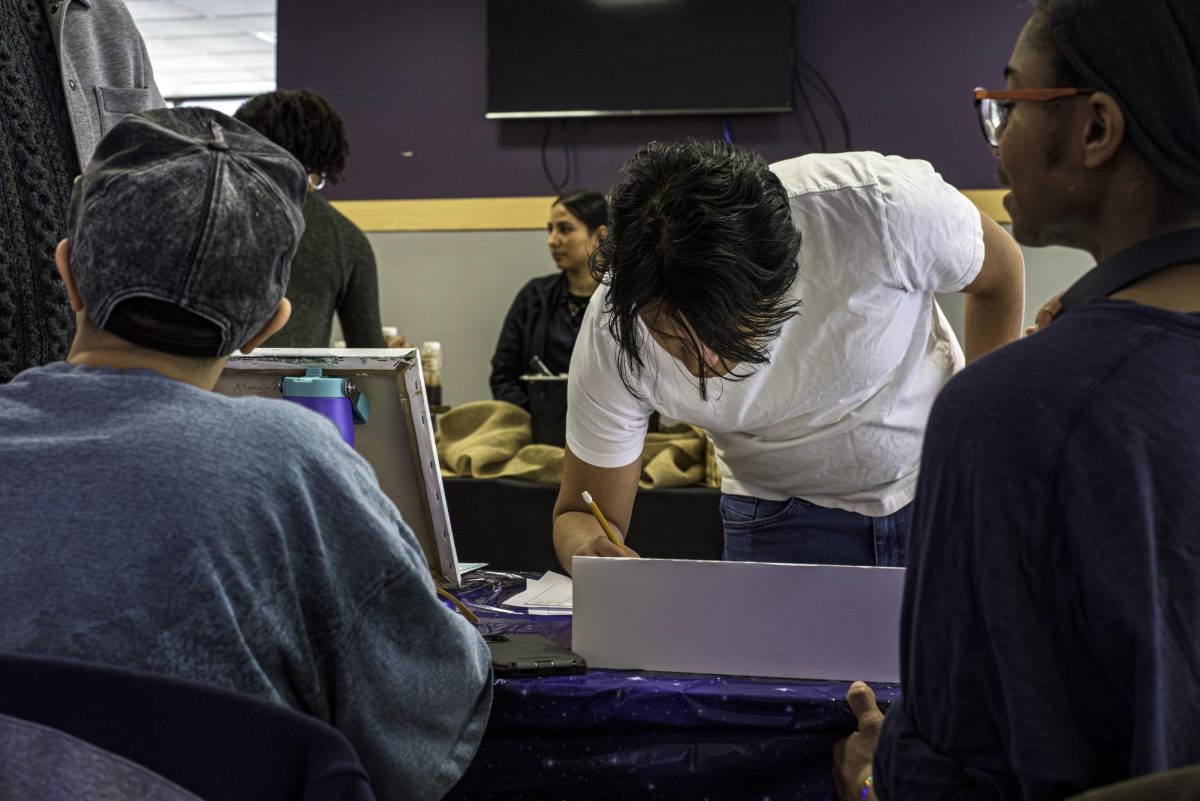 Students signed up to join campus clubs at a Club Fair in February.